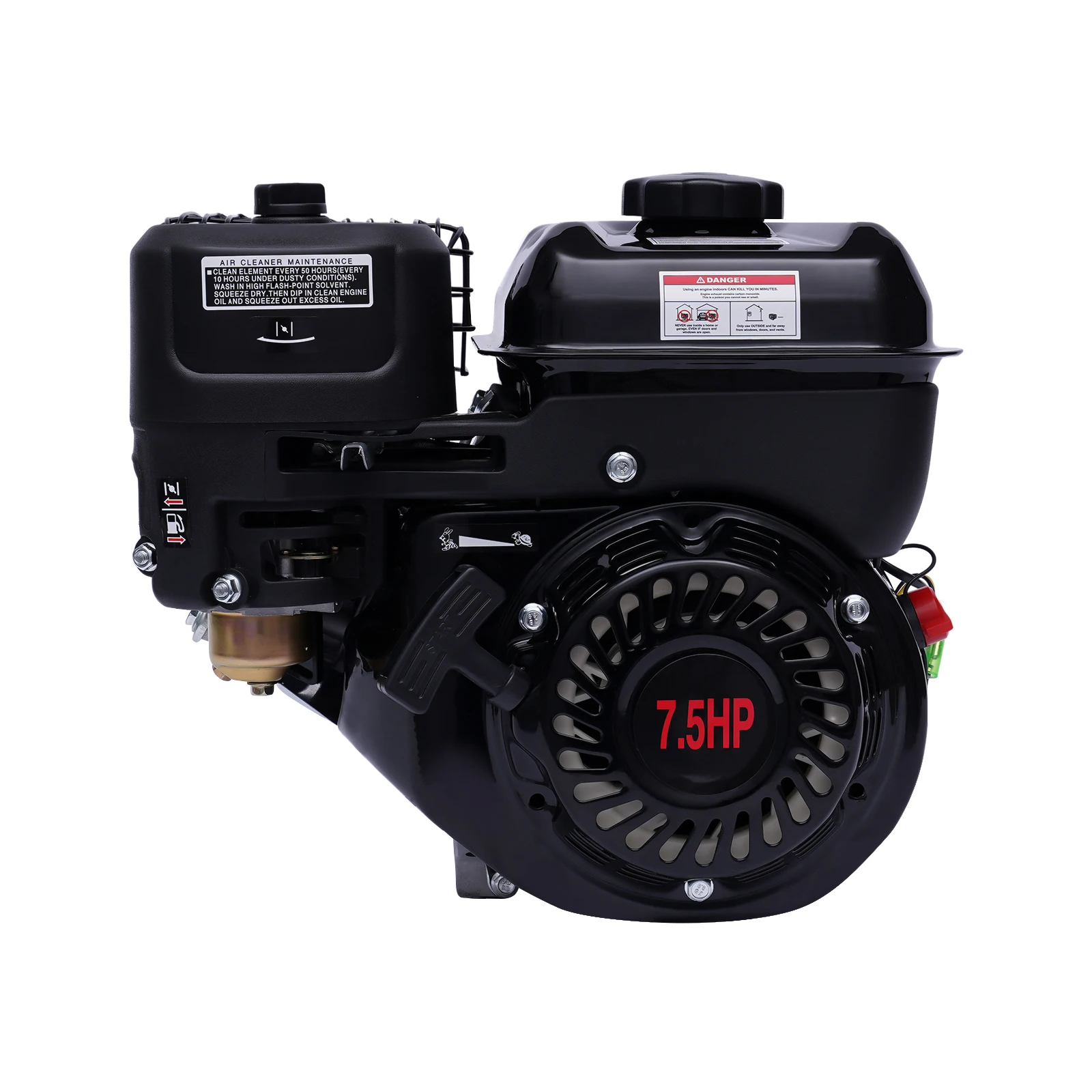 

4 Stroke 7.5 HP Gasoline Engine Motor Displacement 210 ml Single Cylinder Air Cooling Light Start