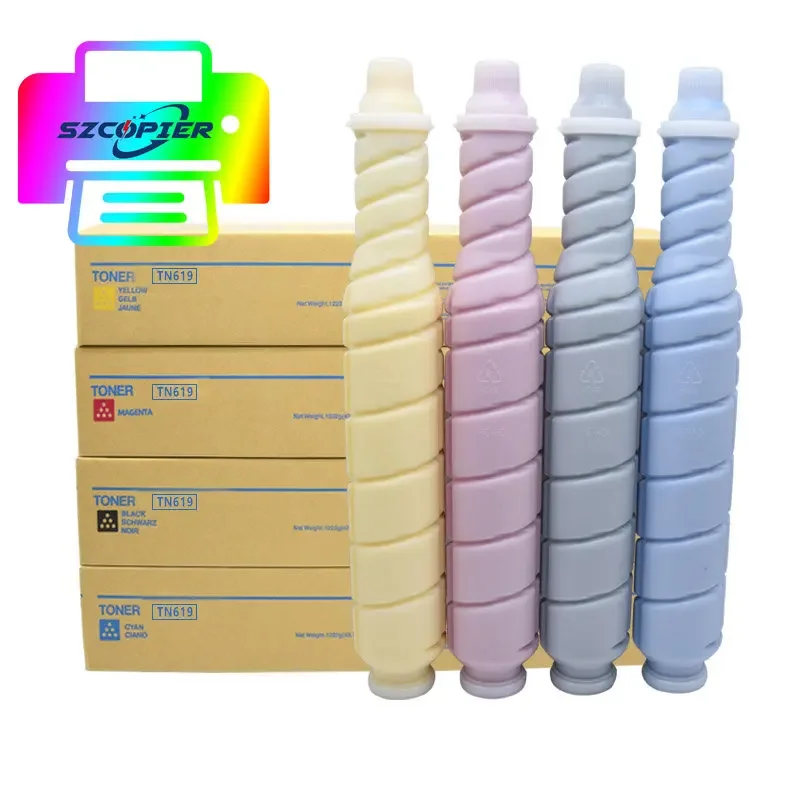1 комплект картриджей с тонером C1070 TN619 CMYK для Konica Minolta BIZHUB PRESS C1060 C1070P C2060 C3060 C2070 C3070