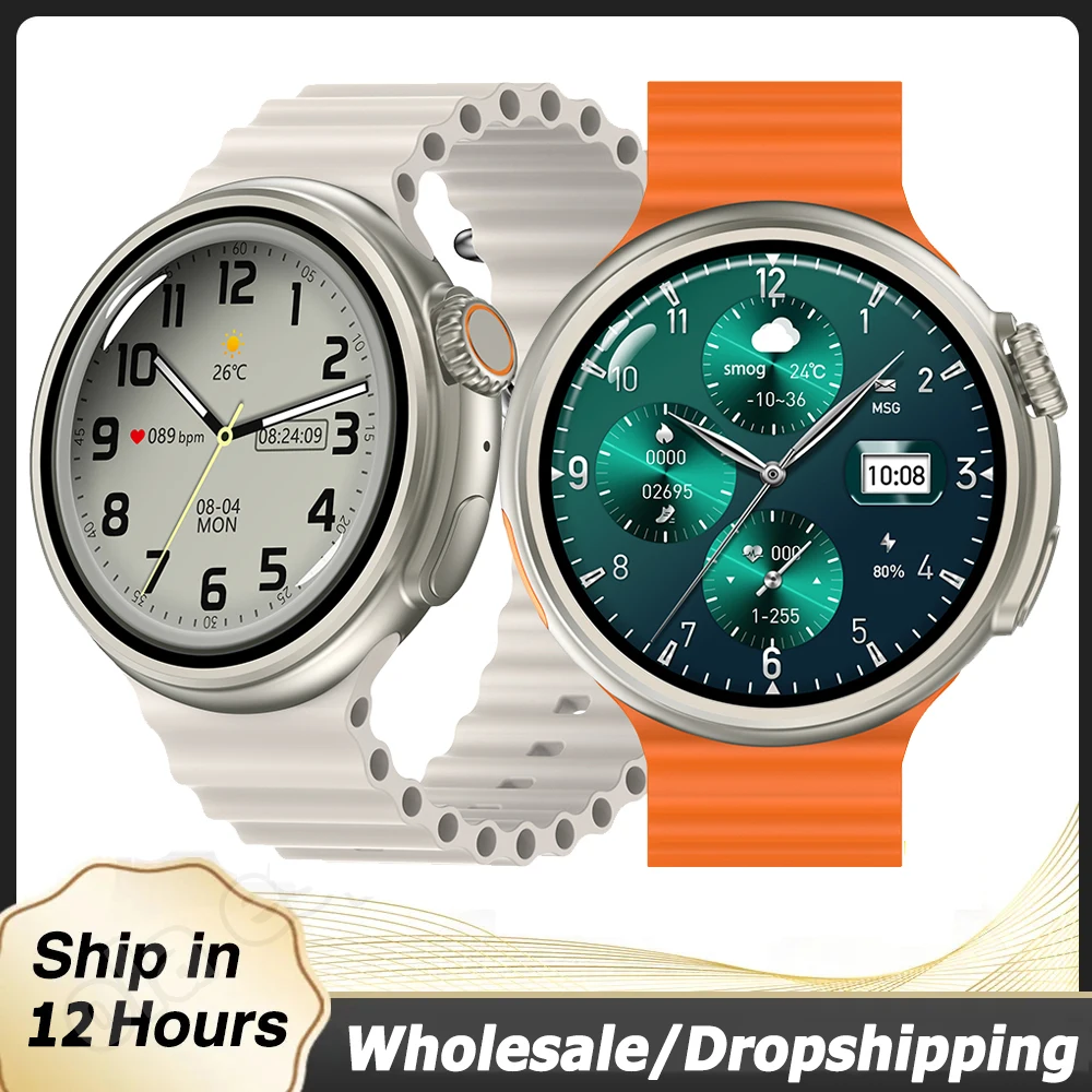 Смарт-часы PK T800ultra T900 мужские умные часы с 8-дюймовым AMOLED экраном пульсометром