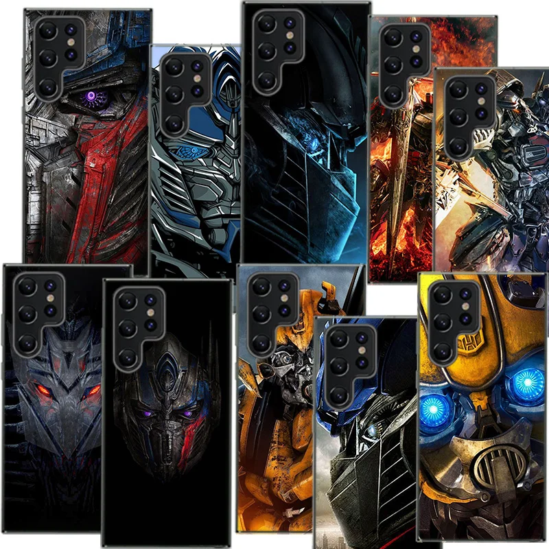 Прозрачный чехол-трансформер Bumblebee для телефона Samsung Galaxy S21 S20 S23 FE S24 S22 Ultra Capa S10 S9 S8