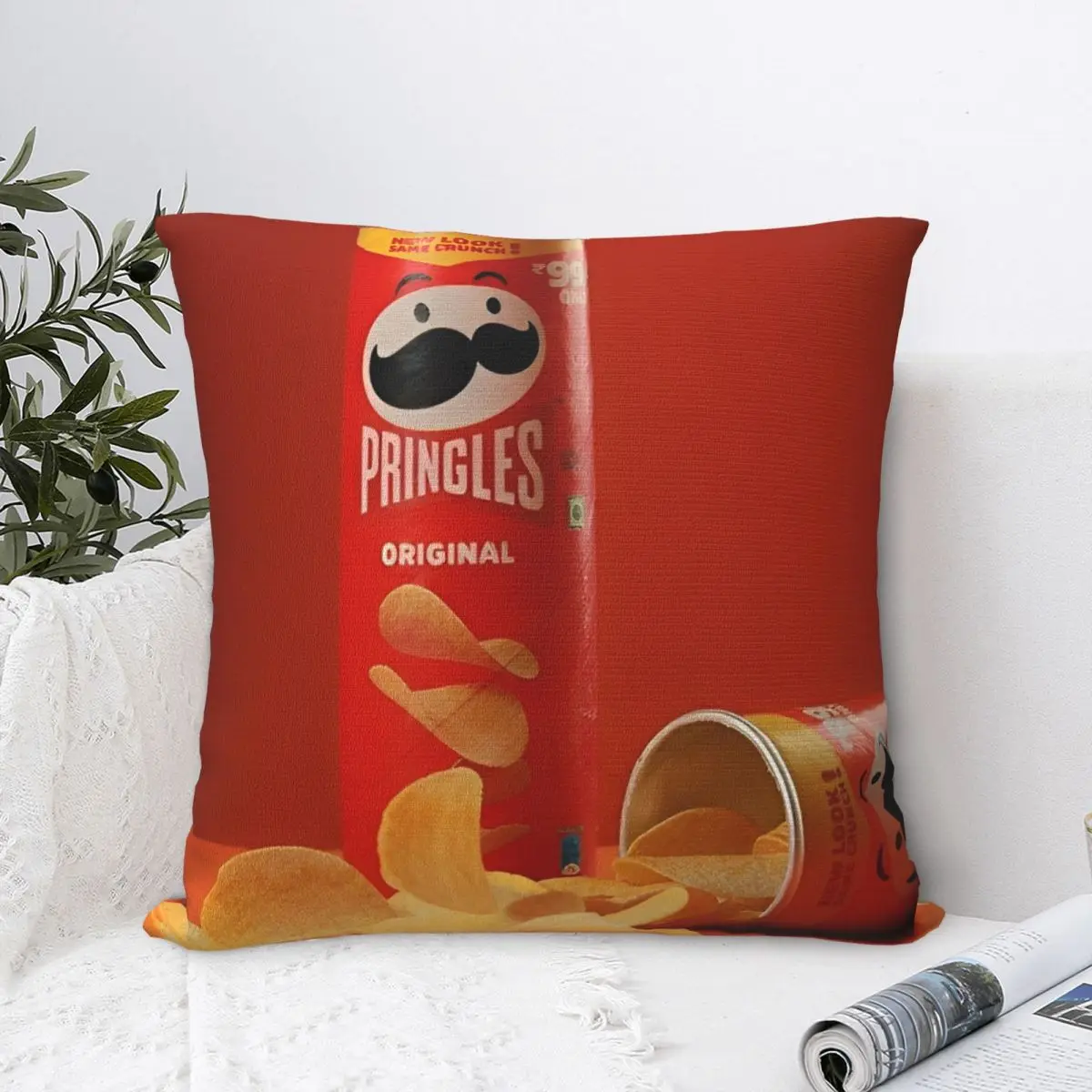 Квадратные наволочки Pringles Chips полиэстер автомобильный чехол для подушки с