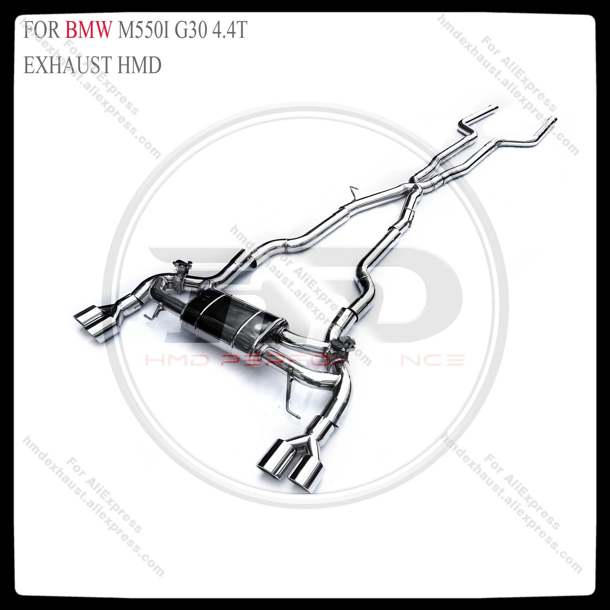 HMD Catback выхлопные системы для BMW M550i G30 4 T 2017-2022 гоночный автомобиль нержавеющая