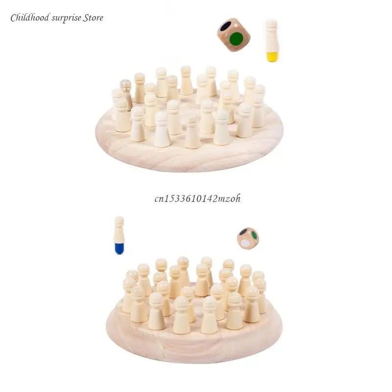 

Memory Chess Game Color Sorting Toy Kindergarten Fine Motor Skill Puzzle Board Dropship