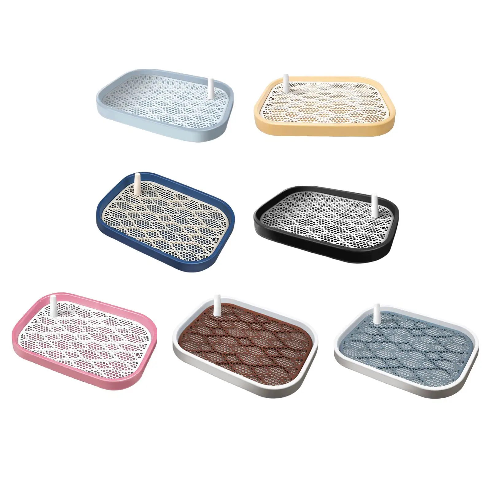 

Dog Toilet Puppy Training Potty Tray Potty Tray Potty Pan Training Pad Holder Potty Trainer Corner Pet Supplies