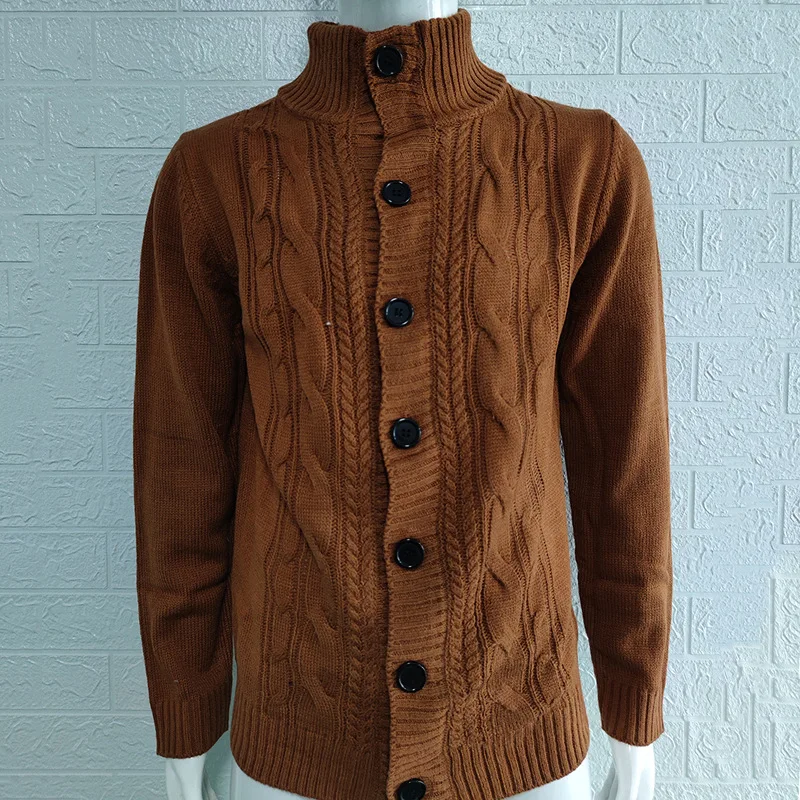 Мужской деловой уличный трикотаж в Европе и США новый хит продаж кардиган с