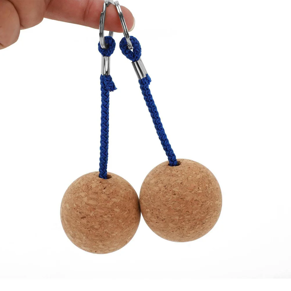 

2 Pcs Floating Cork Ball Key Ring Sailing Boat Float Buoyant Rope Kayakd Key Ring Gift Keychains Prevent Lost Keyring