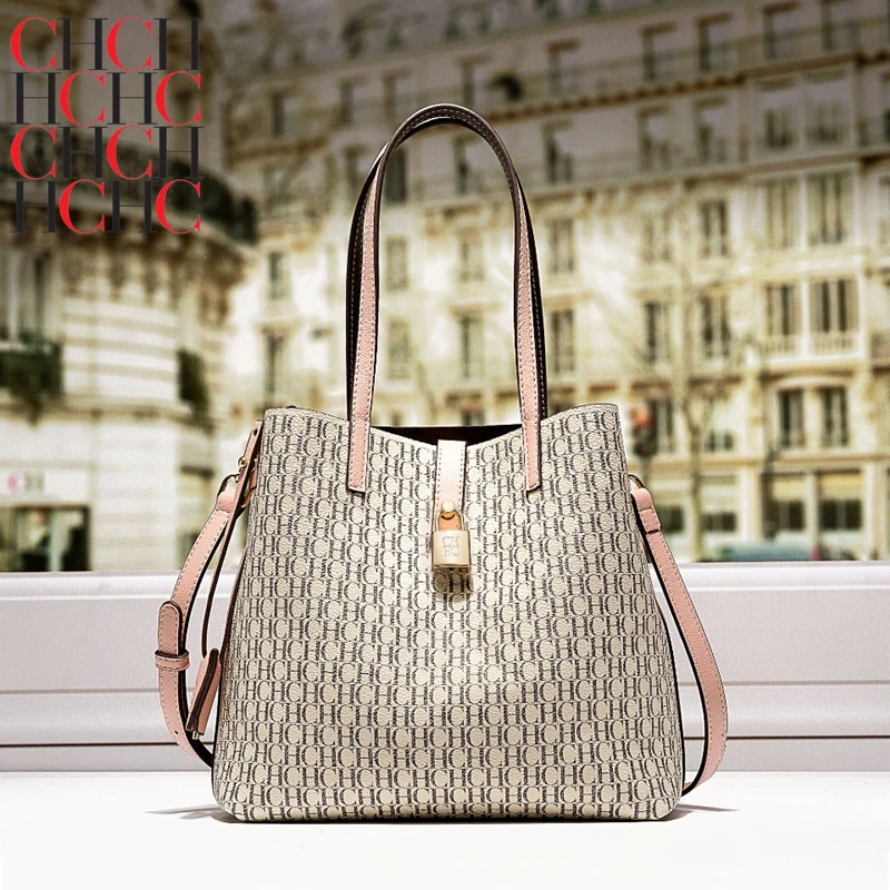 

Infinite Charm Ladies CHCH HCHC Luxury Brand Bucket Bag 2022 New Famous Designer 100% Genuine Leather Handbag
