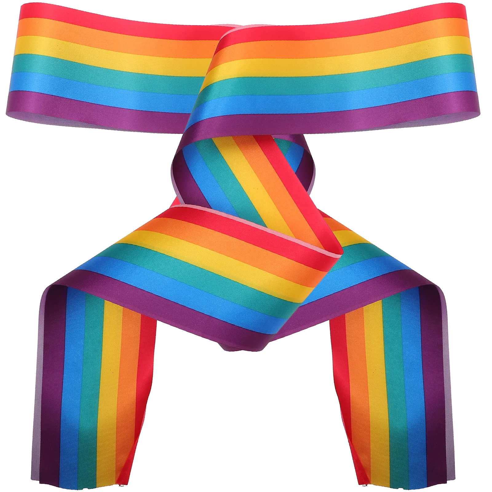 

2pcs Rainbow Sash Sash Rainbow Shoulder Strap Party Sash Clothing Accessory