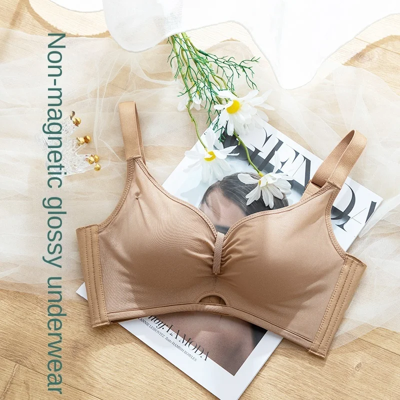 

2013 Medium Thick Glossy Small Chest Underwear Small Chest Mm Non Steel Ring Poly Non Magnetic Sexy Women's Bra