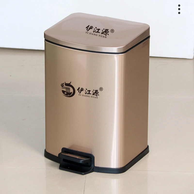 

Modern Recycling Trash Can Bedroom Small Stainless Steel Trash Can Kitchen Home Office Storage Papelera Storage Baskets YH5LJT