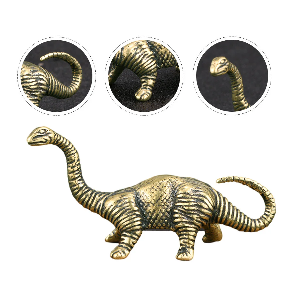 

Brass Figurine Animal Mini Figures Sculpture Chinese Figurines Toy Lucky Statue Wealth Desktop Playset Model Decor Realistic