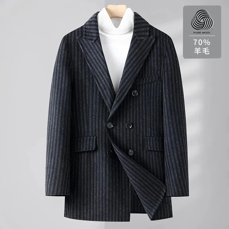 

New Arrival Spring and Autumn Men's Super Large Woolen Suit Double-sided Coat Plus Size M L XL 2XL 3XL 4XL 5XL 6XL 7XL