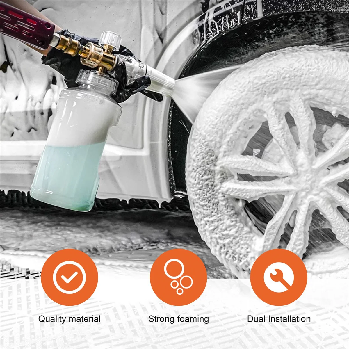 Наконечники насадки для вспененного пушки и пенообразователь универсальная