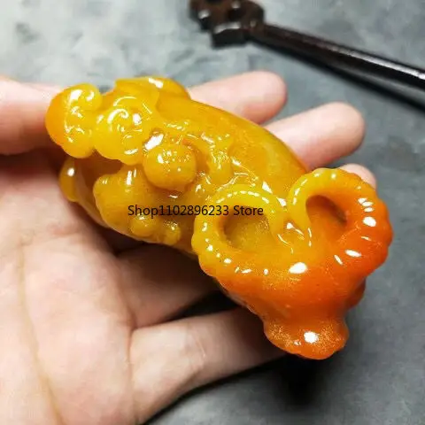 Натуральный камень Шушань ручка Ruyi Lucky кусок ручки для мальчиков крупного