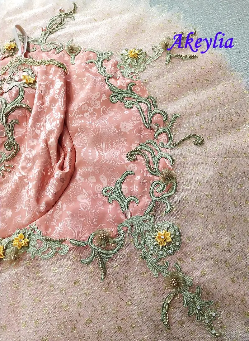 YAGP принцесса профессиональная балетная пачка оранжевое золото жаккардовая