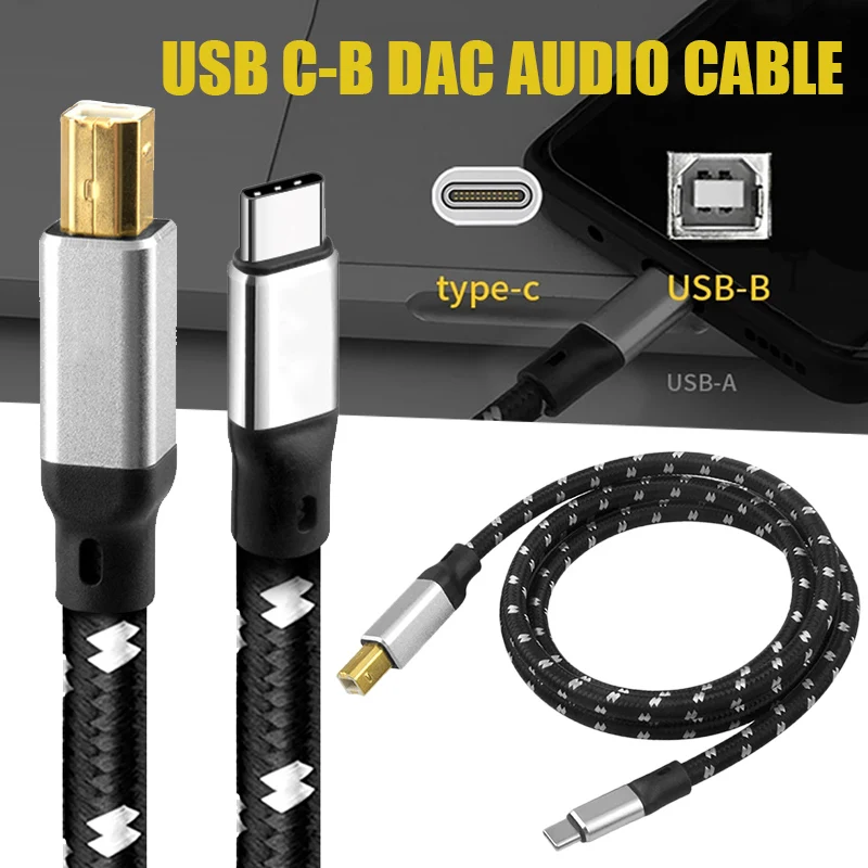 

Аудиокабель Mayitr 0,5 м USB Type-C 6n OFC, Hi-Fi стерео DAC цифровые кабели, USB C линия передачи данных для детской/декодера/усилителя