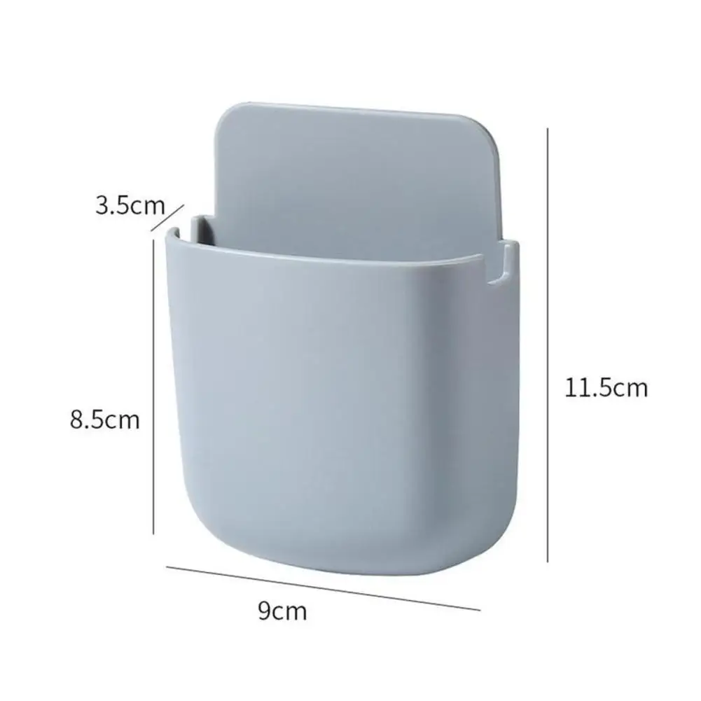 Wall Mounted Organizer Storage Box For Remote Control Air Conditioner Case Self Mobile Phone Plug Holder Stand Rack Home |