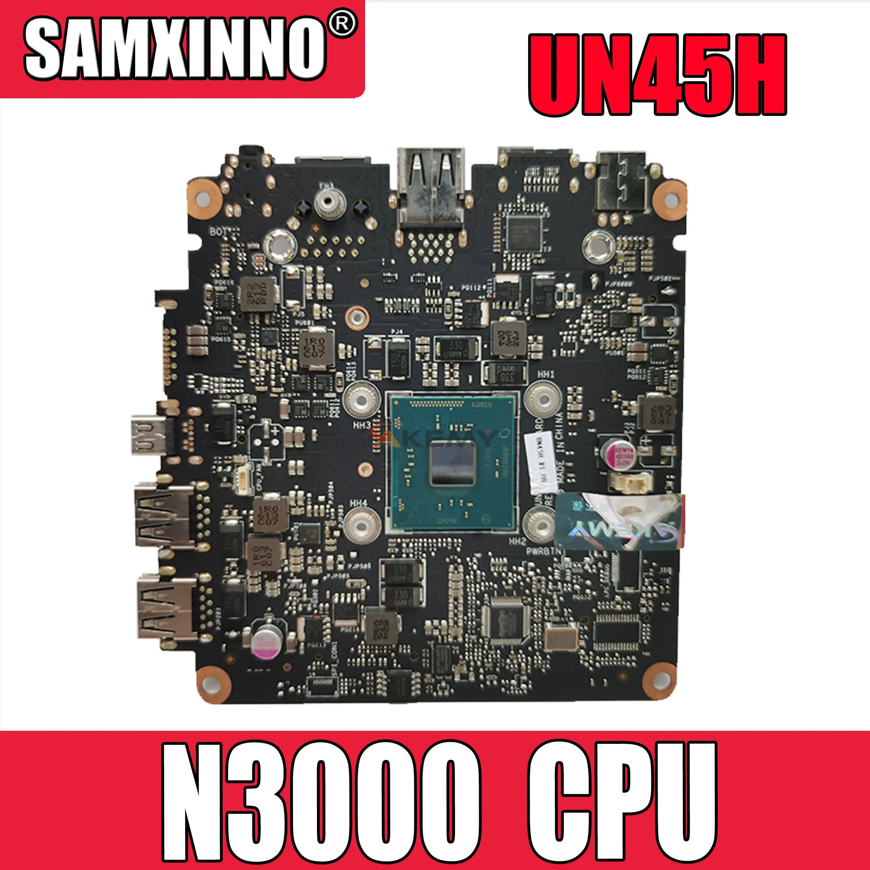 

Akmey Материнская плата ASUS vivсеребристые UN45H UN45H-VM062M Mini HD материнская плата N3000 2 ядра
