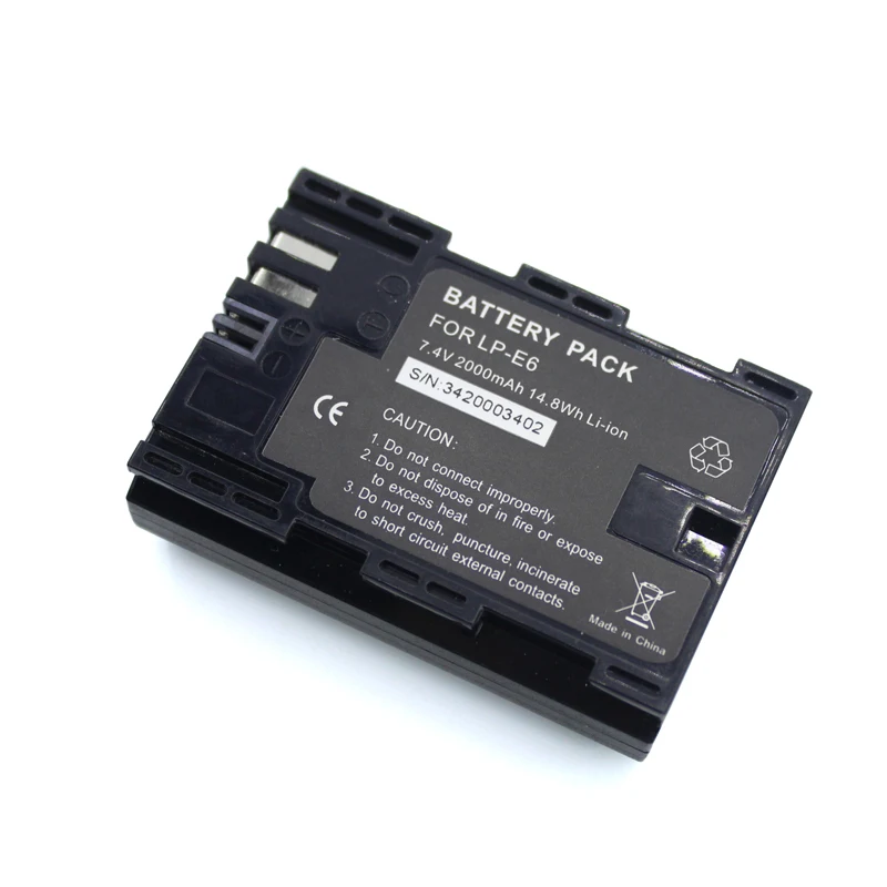 

7.4V 2000mAh Battery LP-E6 T300 Li-ion Battery