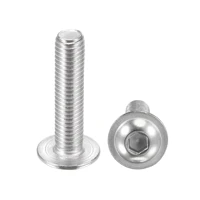 20pcs m8x404550556065mm 304 stainless steel flanged button head socket cap screws for furniture industry