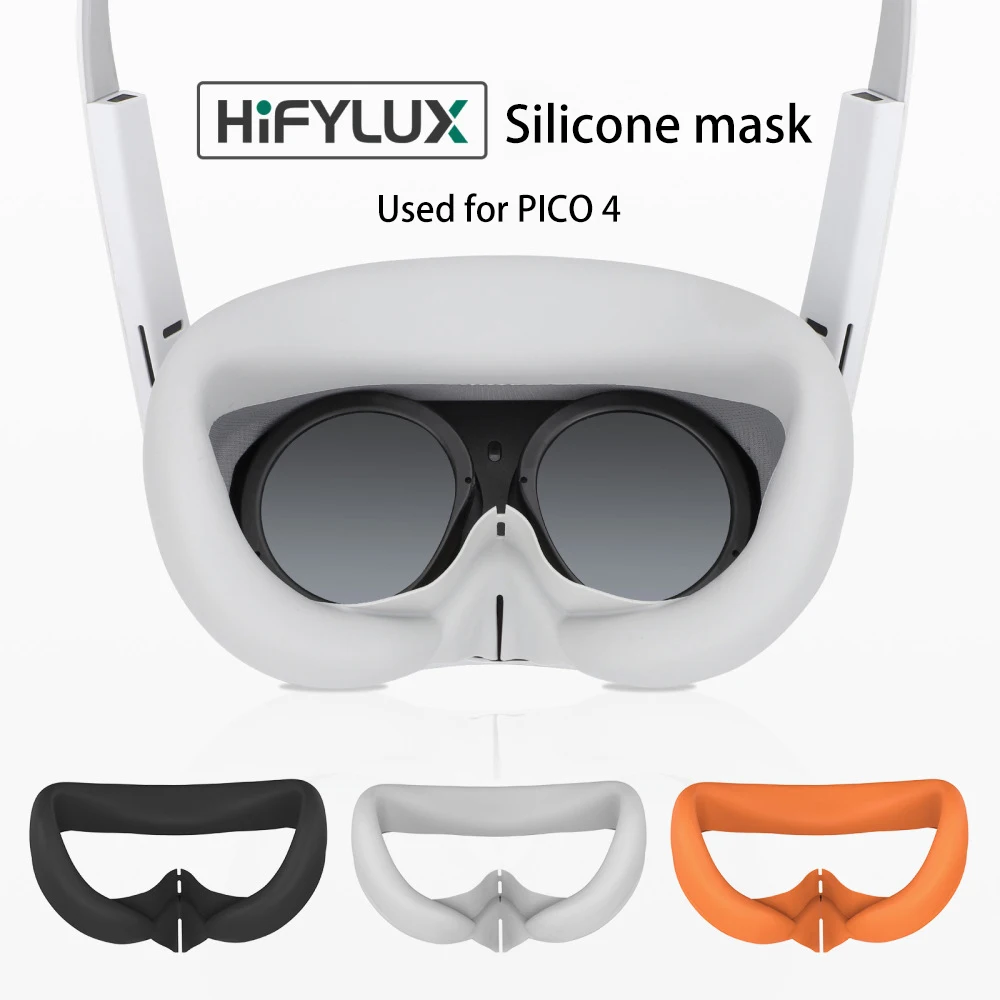 

for Pico 4 VR Silicone Protective Eye Mask Interface Anti-Leakage Cover Glasses Sweat and Light Protective Shielding Accessories