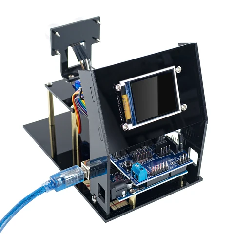 Лазерный мини-радар LAFVIN с TFT-экраном, ультразвуковой радар для Arduino Robot DIY Kit, программируемый фотоаппарат с открытым исходным кодом