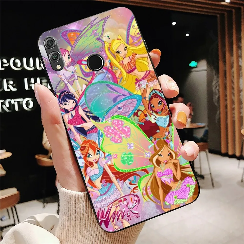 Чехол для телефона Girl W-Winxs C-clubs Huawei Honor 10 Lite 9 20 7A 9X 30 50 60 70 Pro Plus мягкий силиконовый