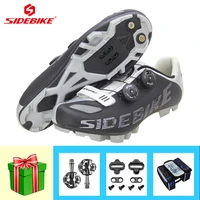athletic cycling shoes men mountain bike sneakers add pedals self locking breathable riding bicycle footwear outdoor flat shoes