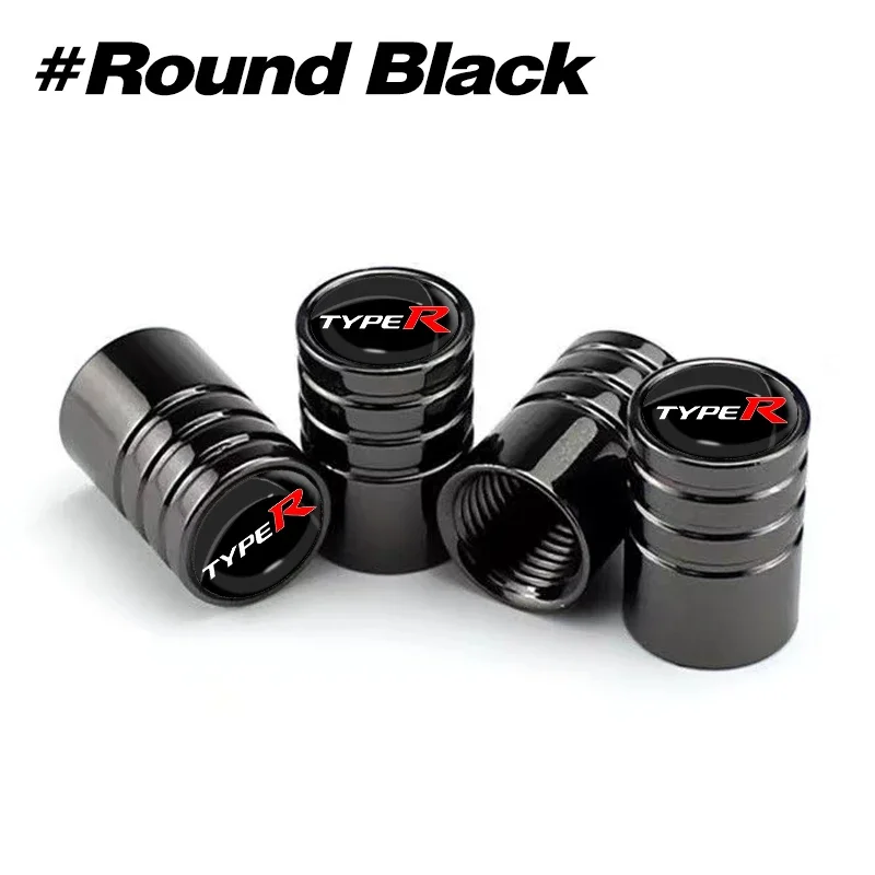 

4 шт./компл. колпачки для клапанов колес автомобиля, металлическая крышка штока для Honda TYPER Civci Accord Jazz City CR-V HR-V XR-V Stream Greiz Type R