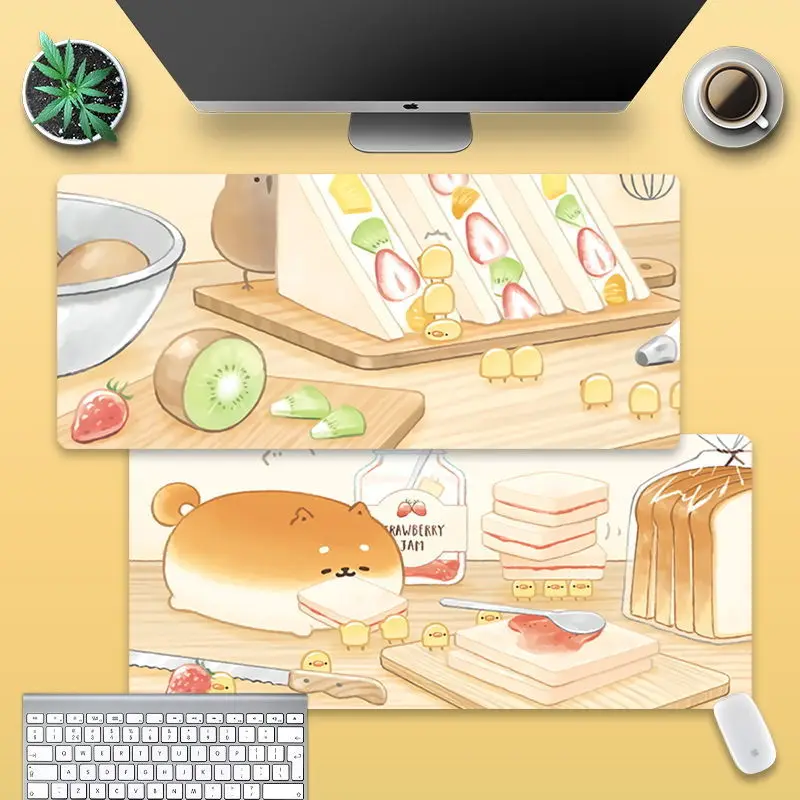 

Shiba Free Pad 90x40cm Writing Inu Shipping Desk Pad Big De Mouse Mat Kawaii Cute Pad Tapis Mause Souris Deskpad Desk