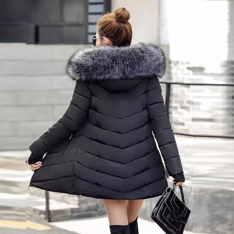 New2022 New Arrival Fashion Slim Women Winter Jacket Cotton Padded Warm Thicken Ladies Coat Long Coats Parka Womens Jackets