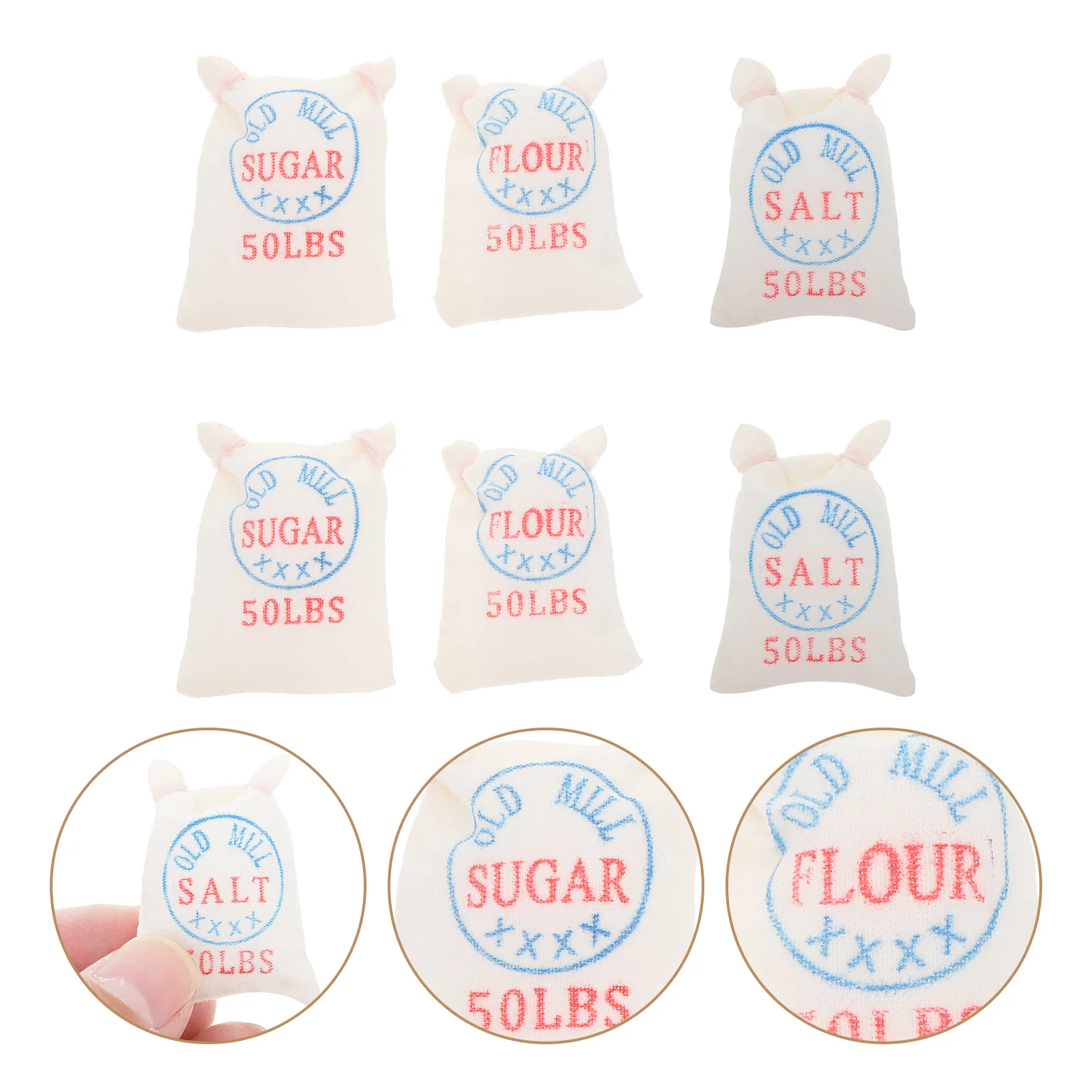 

Play Kitchen Pretend Toy Flouraccessories Landscape Furniture Sacks Miniature Ornament Micro Gift Mini Birthday Fruit Kid Garden