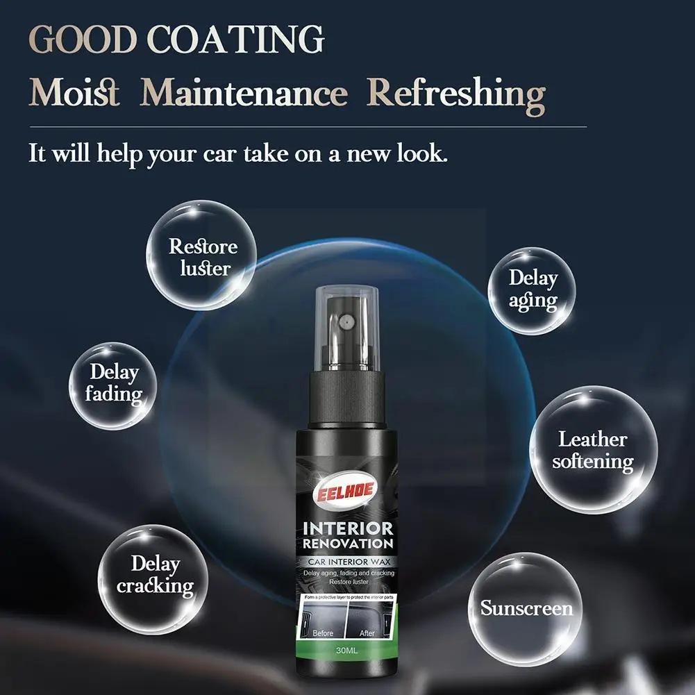 

Пластиковый сверхсияющий очиститель салона автомобиля, нежирный блеск, защита детейлинга, долговечное автомобильное покрытие для быстрог...