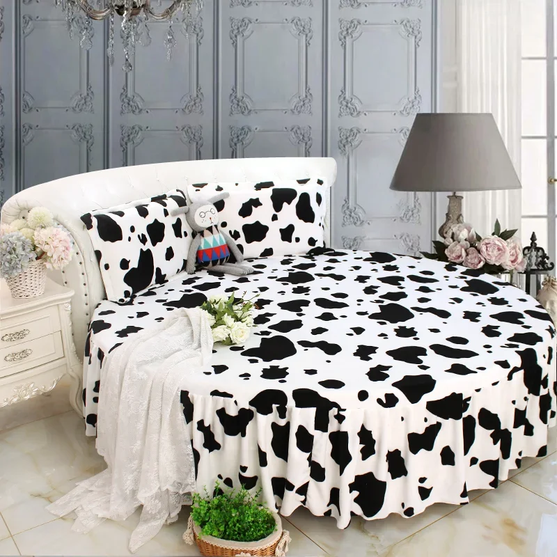 Покрывала для дома Круглый простыня 200см/220см Зимний бархат круглой кровати