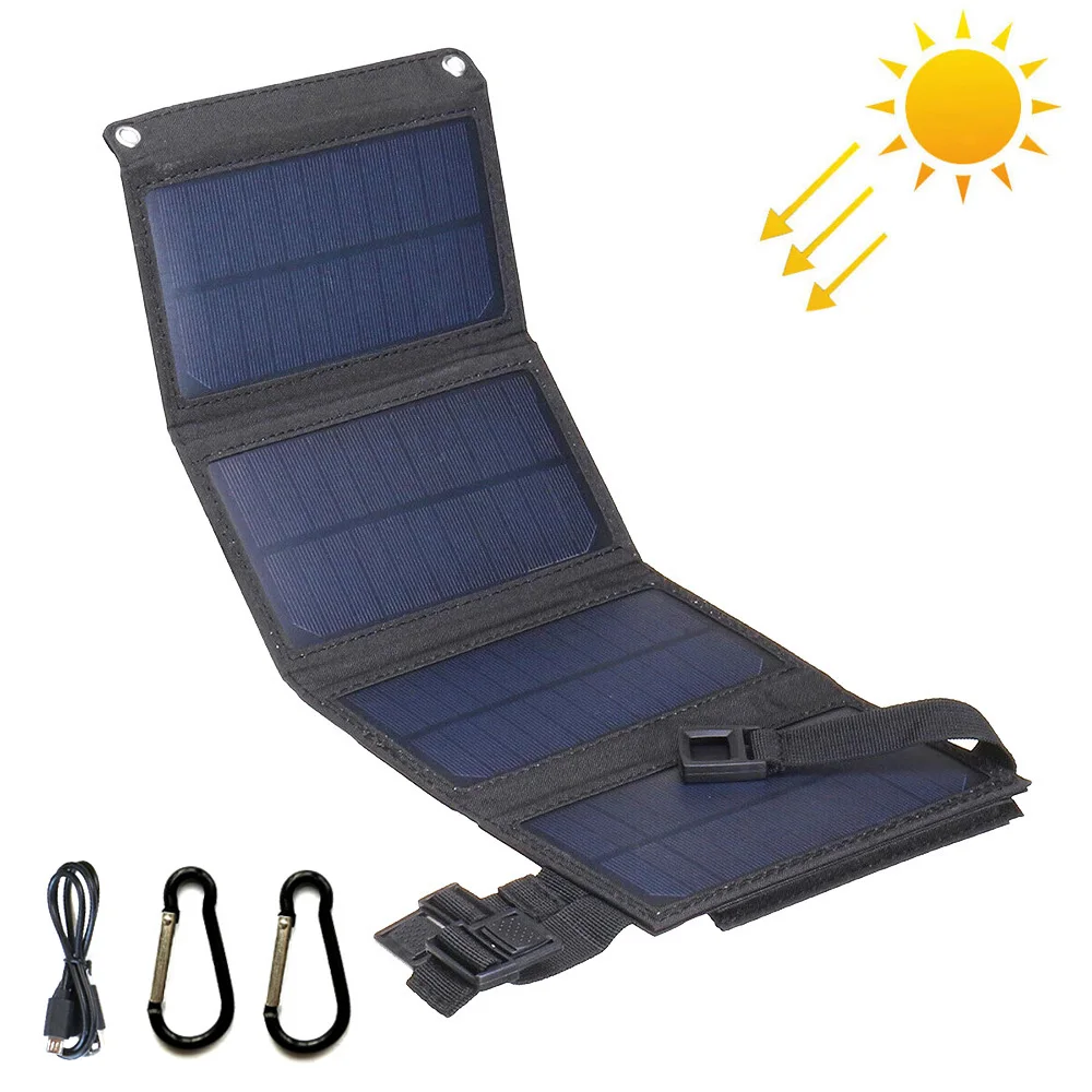 Фото Солнечные панели 10 Вт 15 зарядное устройство с солнечной батареей для iPhone 6 7 8 plus X Xr