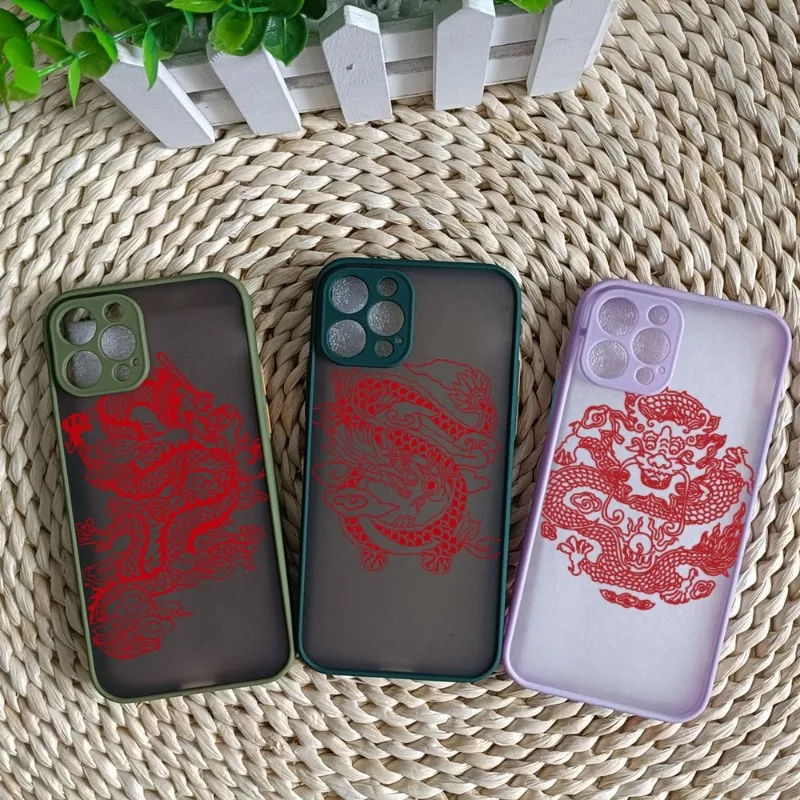 

Чехол для телефона с китайским драконом для IPhone 14 13 12 11 Mini Pro Max XS X Max XR 8 7 Plus SE 2022, Кожаный цветной чехол для телефона