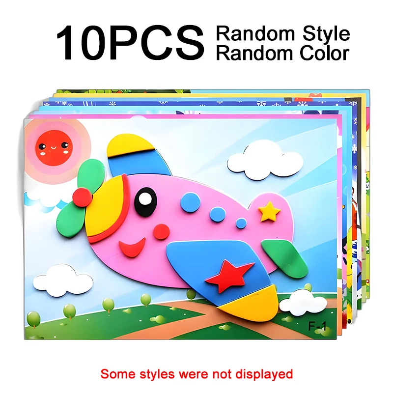 

3D Самоклеящиеся Наклейки из ЭВА с Животными и Автомобильными Узорами