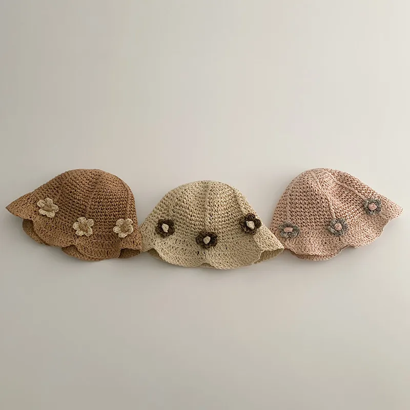 

Baby Hat Summer Straw Hat Baby Girl Cap Fashion Flower Beach Children Panama Hat Princess Baby Hats And Caps Kids Hats
