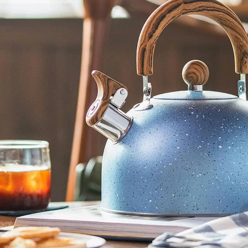 "Whistling Tea Kettle Whistle Water Kettle Stainless Steel Tea Pot With