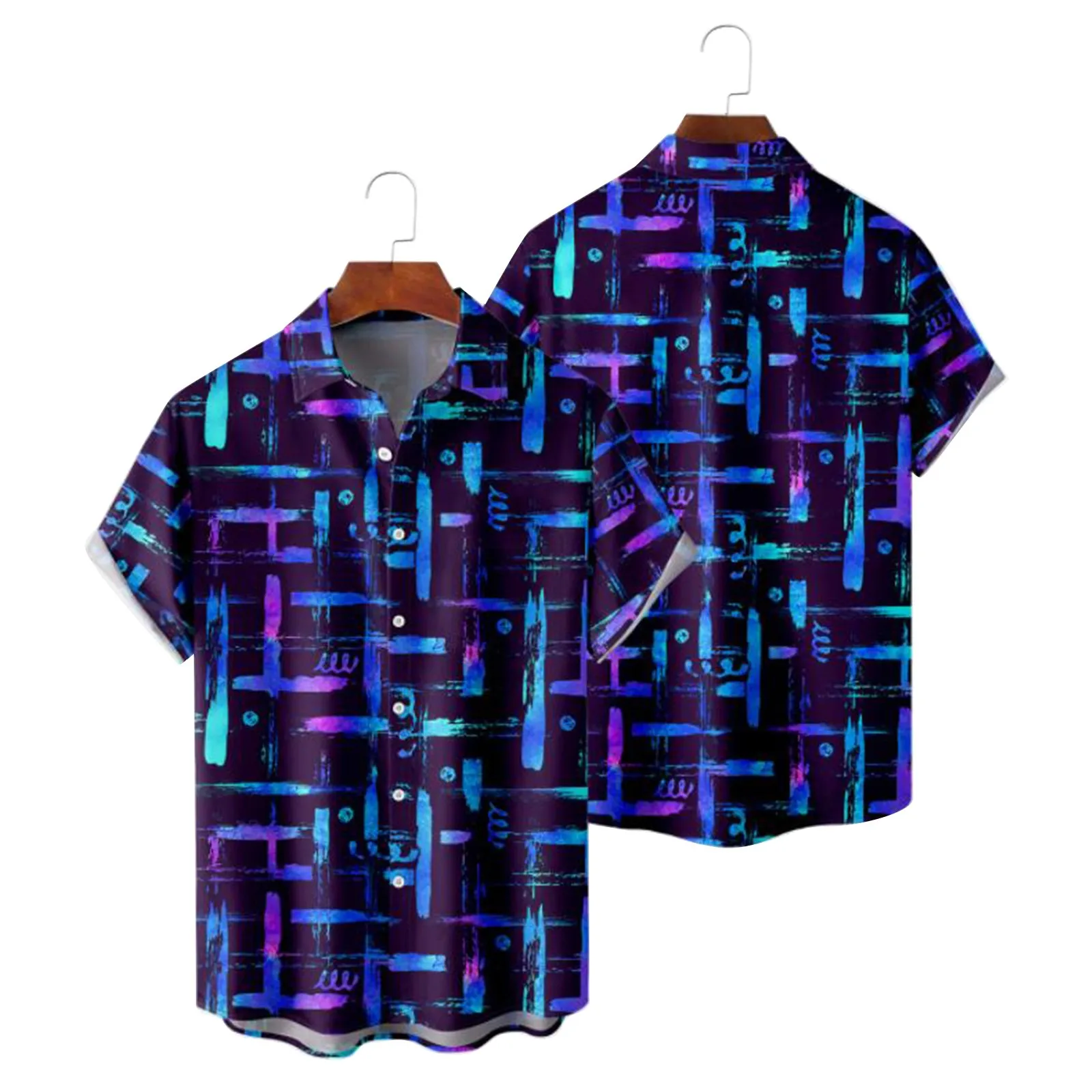 

Workout Shirts Pack Men Mens Printed Hawaiian Shirts Short Sleeve Button Down Beach Shirts Shirt For Cat Pajamas Men Flag Shirt