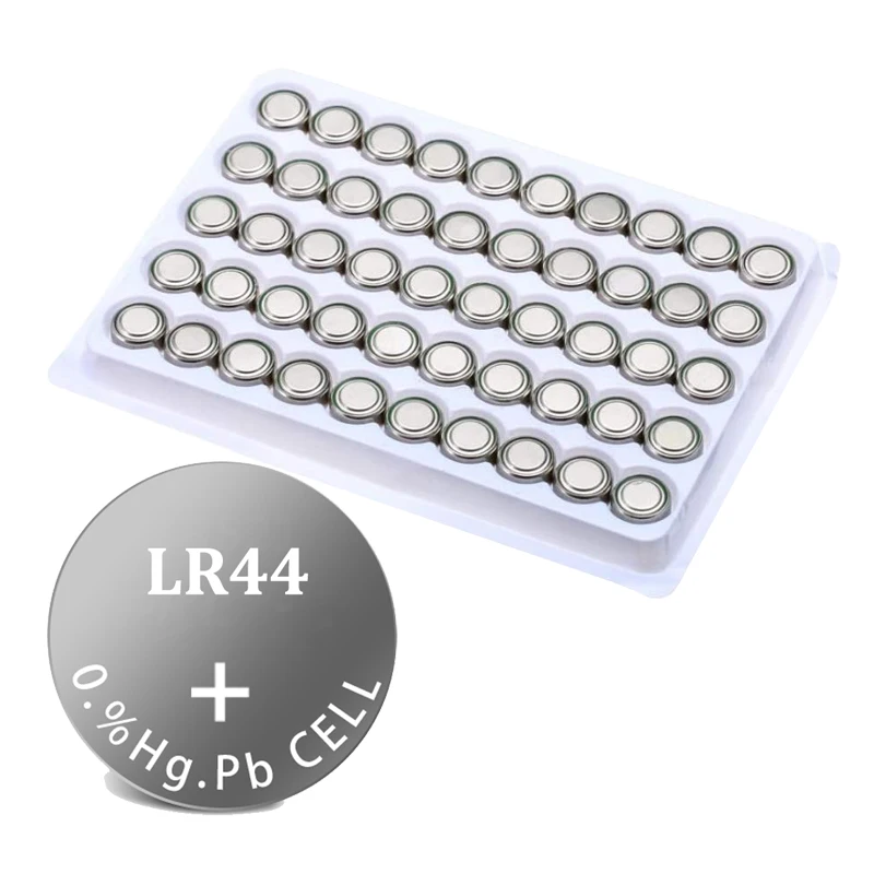 

50PCS LR44 LR 44 A76 AG13 1.5V Button Cell G13A LR44 LR1154 SR1154 357A SR44 SR44SW SR44W GP76 Toy Watch Clock Battery