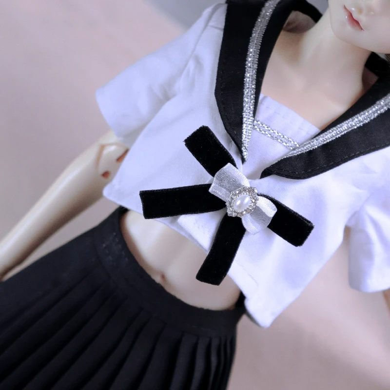 

Doll clothes 4 minutes 1/4 jk uniform sailor uniform school shirt pleated skirt daily accessories