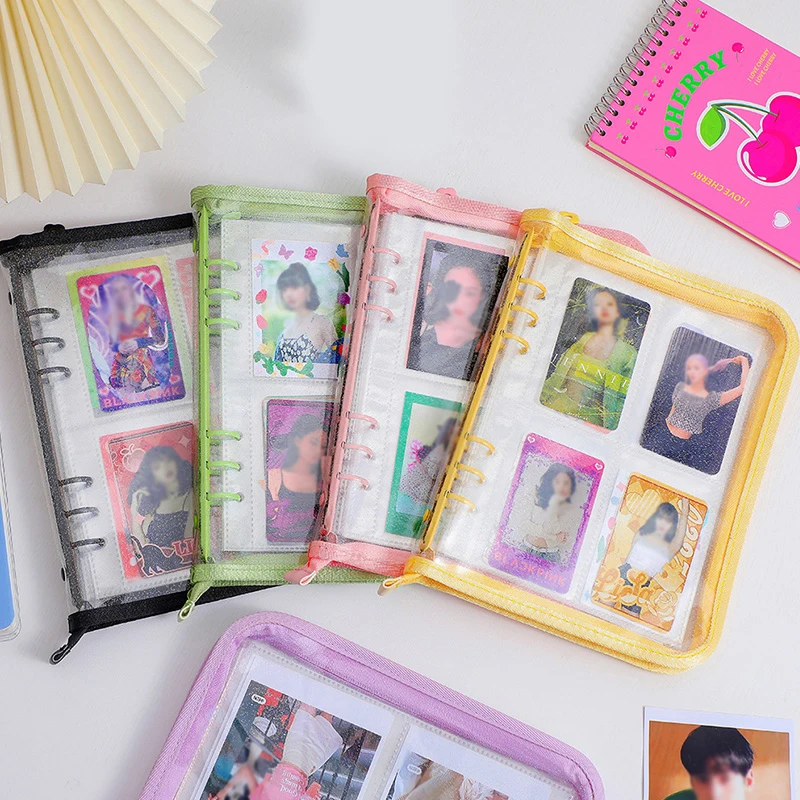 

A5 Kpop Binder Photocards Holder Ins Polaroid Album Book 3 Inch Instax Album Heart Photo Card Album Student School Stationery