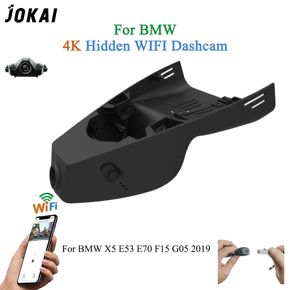For BMW X5 E53 E70 F15 G05 2019 Front and Rear 4K Dash Cam for Car Camera Recorder Dashcam WIFI Car Dvr Recording Devices