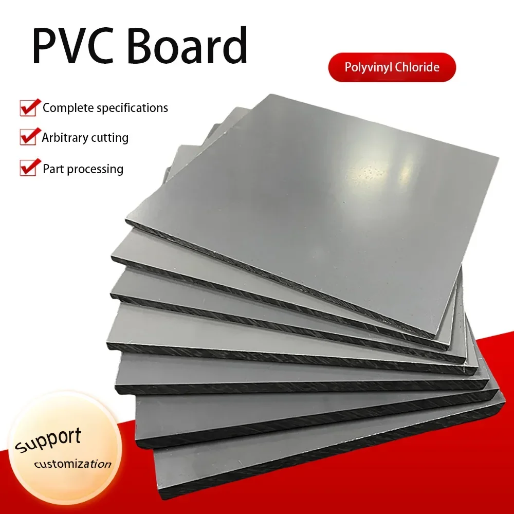 Серая пластина из ПВХ устойчивая к коррозии жесткая 100X20 0/200x20 0/200x300-300x400 мм