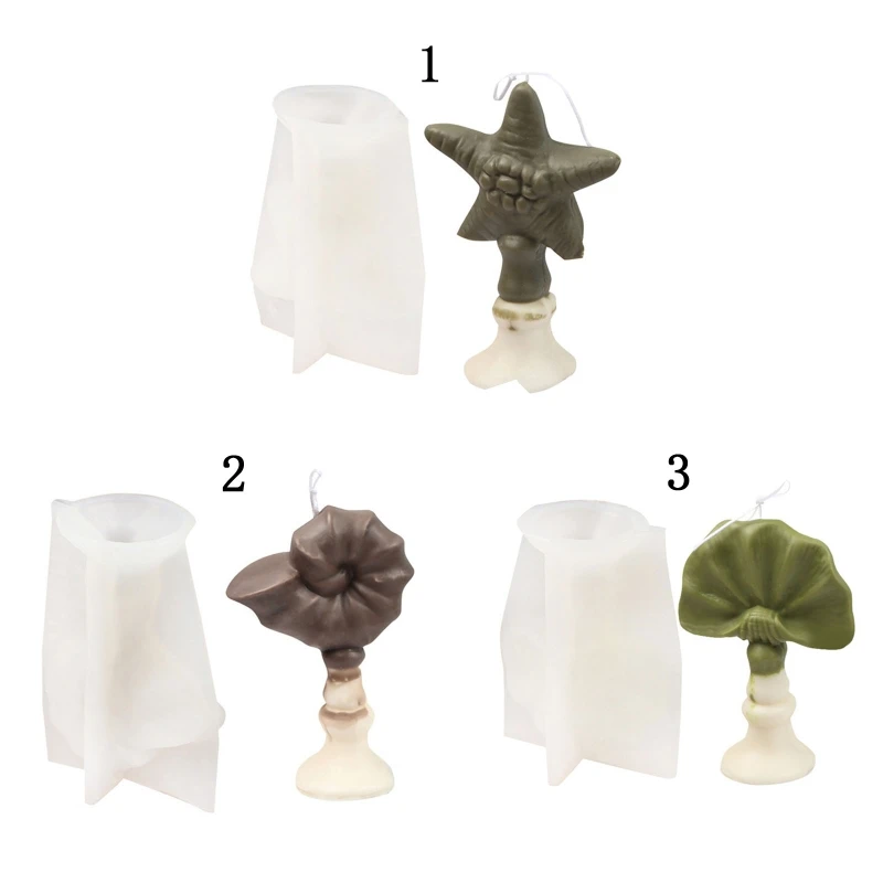 

Creative Candle Mould Conch Starfish Scallop Silicone Moulds Marine Theme Resin Epoxy Candle Mold DIY Decor for Party