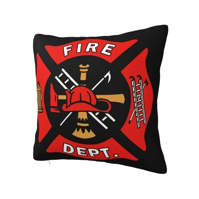 Чехол для подушки с логотипом пожарного 45x45 см мягкие милые наволочки декор дома
