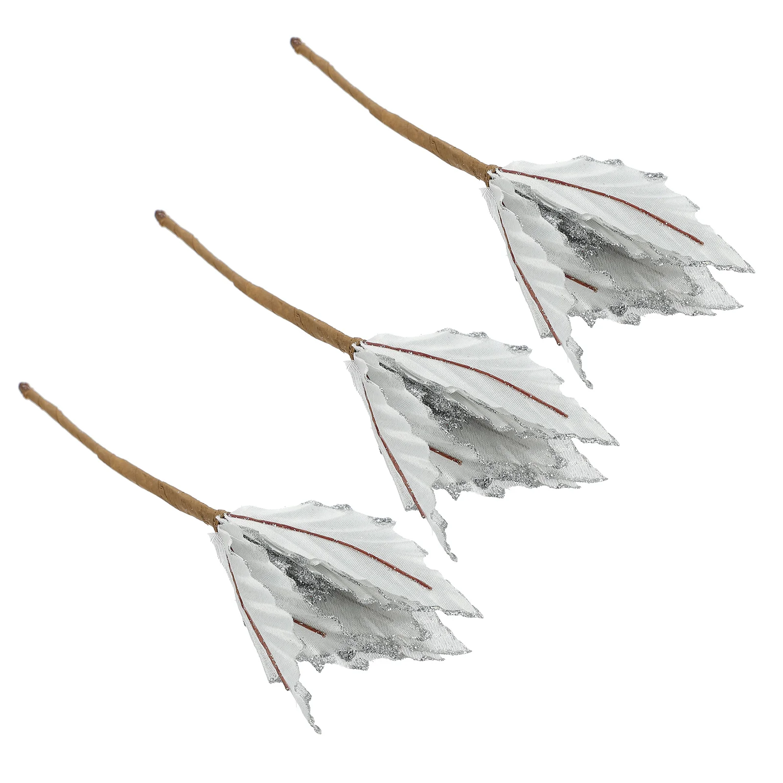 

3pcs Christmas Flowers Delicate Double Layer Flower Xmas Garland Christmas Tree Ornament Decoration