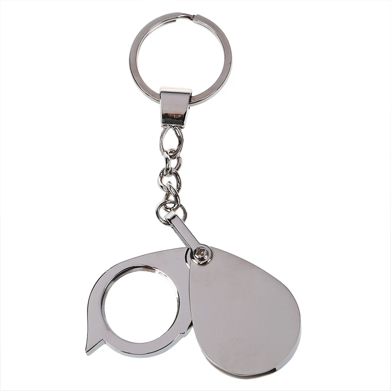

10X 20 Mm Jeweler's Loupe Magnification Keychain Folding Pocket Magnifier