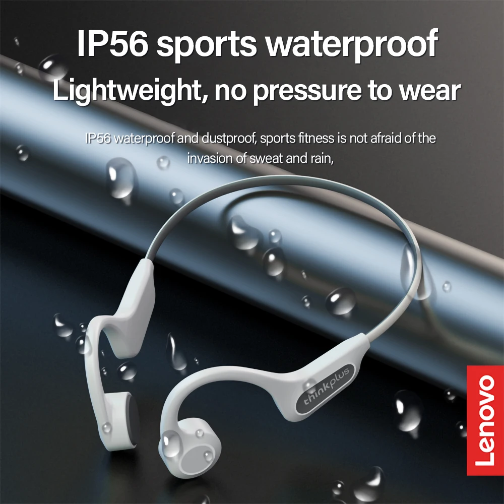 

Lenovo X3pro Bone Conduction Bluetooth 5.3 Headphones IP56 Waterproof Wireless HIFI Sound Earphones Not In-ear Headset with Mic